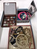 A box of costume jewellery