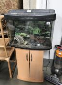 A fish tank on stand