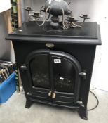 A Dimples coal / wood burner effect electric fire