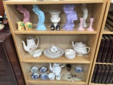 A quantity of China including Royal Doulton teapot, coffee pot, plates, Radford vase etc.