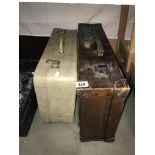 2 vintage suitcases