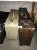 2 vintage suitcases