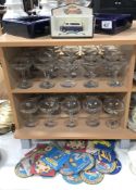4 vintage Babycham glasses etc including ashtrays and beer mats