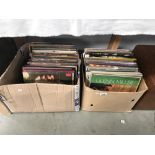 2 boxes of LP records