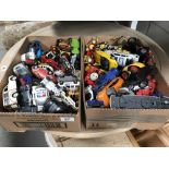 2 boxes of unboxed Diecast including Matchbox, Hot Wheels etc.