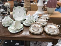 A Wellington china floral tea set and 1 other etc.