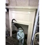 An Edwardian cast iron fire place