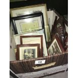 A quantity of various photograph / picture frames