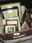 A quantity of various photograph / picture frames