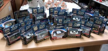 A large quantity of boxed Corgi James Bond Diecast models