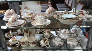 A Royal standard porcelain tea set, a Palissey Clovelly tea set etc.