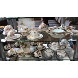 A Royal standard porcelain tea set, a Palissey Clovelly tea set etc.