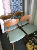 4 retro kitchen chairs