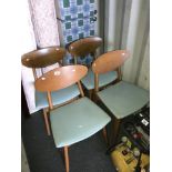 4 retro kitchen chairs