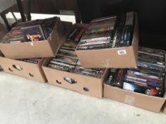 A large quantity of DVD's