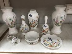 9 pieces of Aynsley china including Wild Tulip, Cottage Garden and Pembroke including vases,