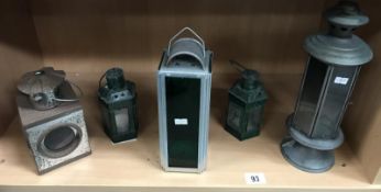 5 candle lanterns