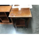 A mahogany side table