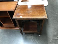 A mahogany side table