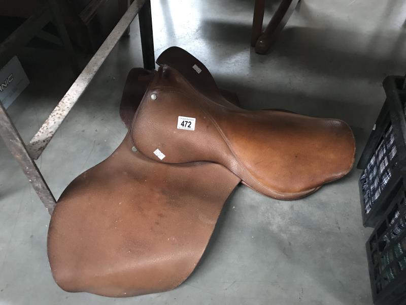 A horse saddle