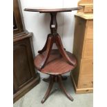 A pair of mahogany circular tables