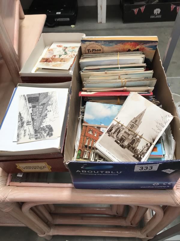 A collection of postcards including Lincoln and Lincolnshire (3 boxes)