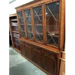 A 4 door astragal glazed cabinet