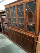 A 4 door astragal glazed cabinet