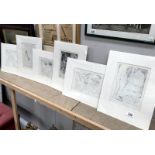 6 Pablo Picasso prints from The Vollarde Suite circa 1956 (all mounted and unframed)