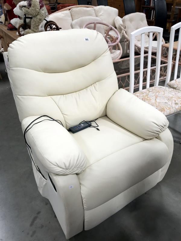 An electric recliner chair