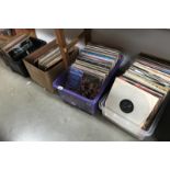 4 boxes of assorted LP records