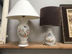 2 Aysnley table lamps