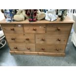 A pine 7 drawer chest