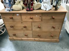 A pine 7 drawer chest