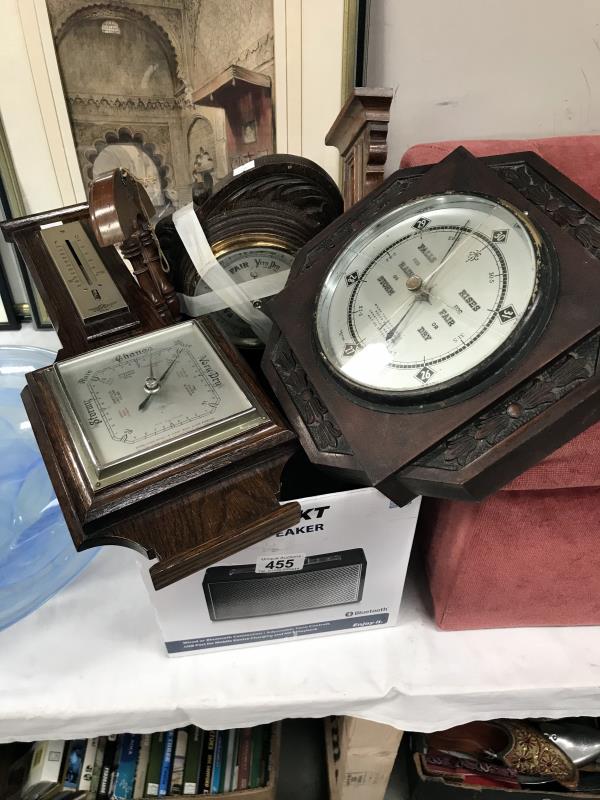 5 old barometers