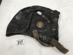 A World War II flying helmet