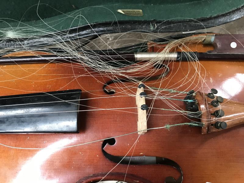 A late 20th Century violin and other bow - Image 6 of 12