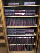 A large collection of "Halsbury's Statutes of England" volumes