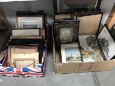 2 boxes of picture frames