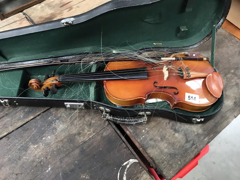 A late 20th Century violin and other bow