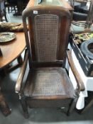 A 19th Century commode chair