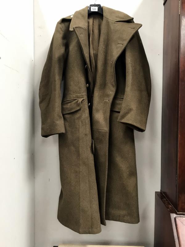 A 1951 pattern army great coat dismounted size 7 1954