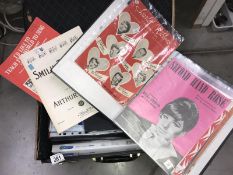 A case of old sheet music