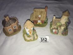 4 boxed Lilliput lane cottages