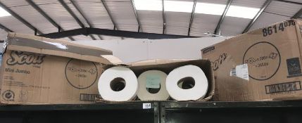 A quantity of industrial toilet rolls