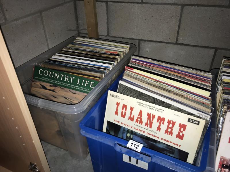 2 boxes of assorted LP records