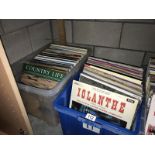 2 boxes of assorted LP records