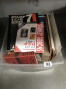 A box of stamp books