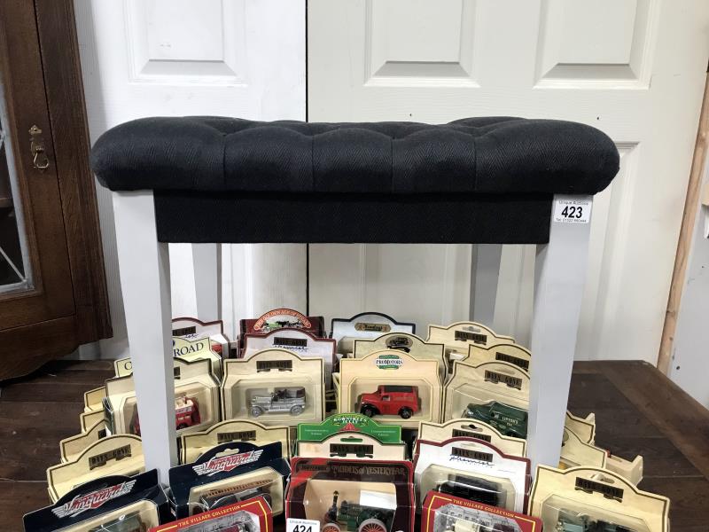 A modern dressing table stool