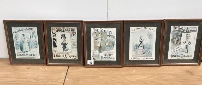 4 framed and glazed adverts